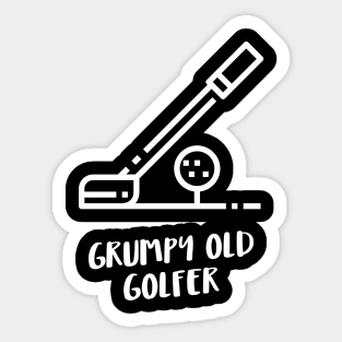 grumpy old golfer Sticker